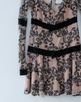 For Love & Lemons Nude Lace Dress, Size Medium