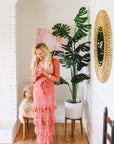 Peasant Top in Dusty Rose