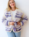 Kismet Cardigan in Purple