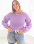 Kayla Sweater in Electric Purple