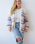 Kismet Cardigan in Purple