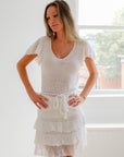 Mini-Mini Skirt in White
