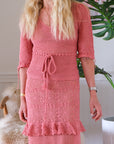 Peasant Top in Dusty Rose