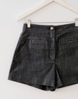 DVF High-Waist Denim Shorts, Size 4