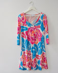 DVF Floral Mini Dress, Size 6