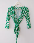 DVF Wrap Top, Size Small