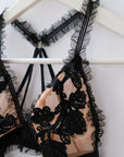 For Love & Lemons Skivvies Bra, Size Medium
