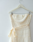 BCBG Vintage Lace and Feather Dress, Size Small