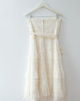 BCBG Vintage Lace and Feather Dress, Size Small