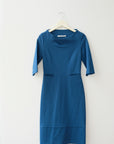DVF Blue Suiting Dress, Size 4