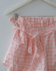 For Love & Lemons Gingham Shorts, Size Medium