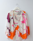 DVF Print Tunic, Size Large