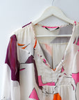 DVF Print Tunic, Size Large