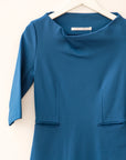 DVF Blue Suiting Dress, Size 4