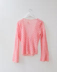 Vintage Blush Wool Sweater, Size Small