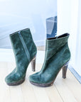 DVF Dark Green Boots, US 9