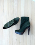 DVF Dark Green Boots, US 9