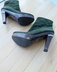 DVF Dark Green Boots, US 9