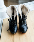 Jeffrey Campbell Black Shearling Platform, US 8.5