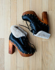Jeffrey Campbell Black Shearling Platform, US 8.5