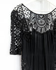 For Love & Lemons Black Lace Dress, Medium