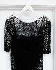 For Love & Lemons Black Lace Dress, Medium