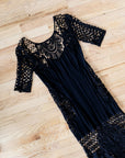For Love & Lemons Black Lace Dress, Medium