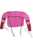 Distressed Sweater in Pink