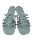 Vince Baby Blue Braided Sandal, Size US 9.5