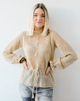 Poet Top in Beige