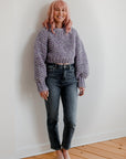 Lilac Wool Crop Sweater - Lex & Lynne