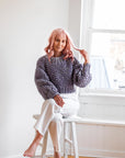 Lilac Wool Crop Sweater - Lex & Lynne