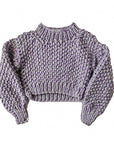 Lilac Wool Crop Sweater - Lex & Lynne