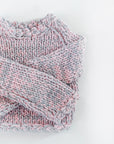Blush and Grey Merino Wool Sweater - Lex & Lynne