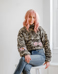 Pepper Floral in Pink 100% Sustainable Sweater - Lex & Lynne