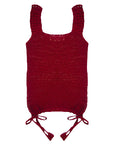 Tie Tank in Burgundy