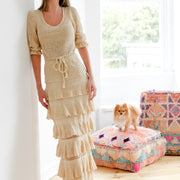 The Maxi Skirt in Beige