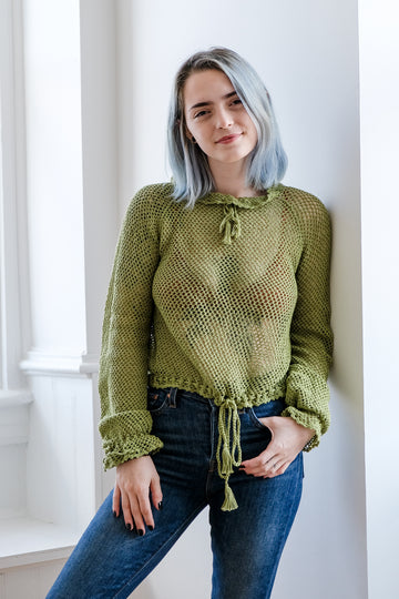Long Sleeve Top in Olive