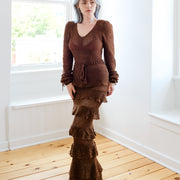 The Maxi Skirt in Tobacco