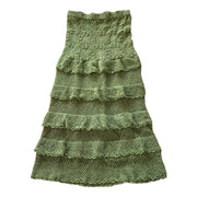 Drop Waist Maxi Skirt in Olive