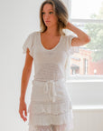 Mini-Mini Skirt in White