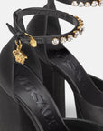 Versace Medusa Aevitas Platform Pumps in Black, Size 40