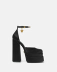 Versace Medusa Aevitas Platform Pumps in Black, Size 40