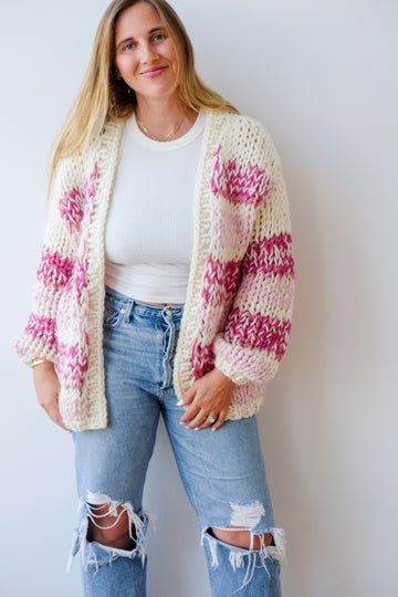 Kismet Cardigan in Pink