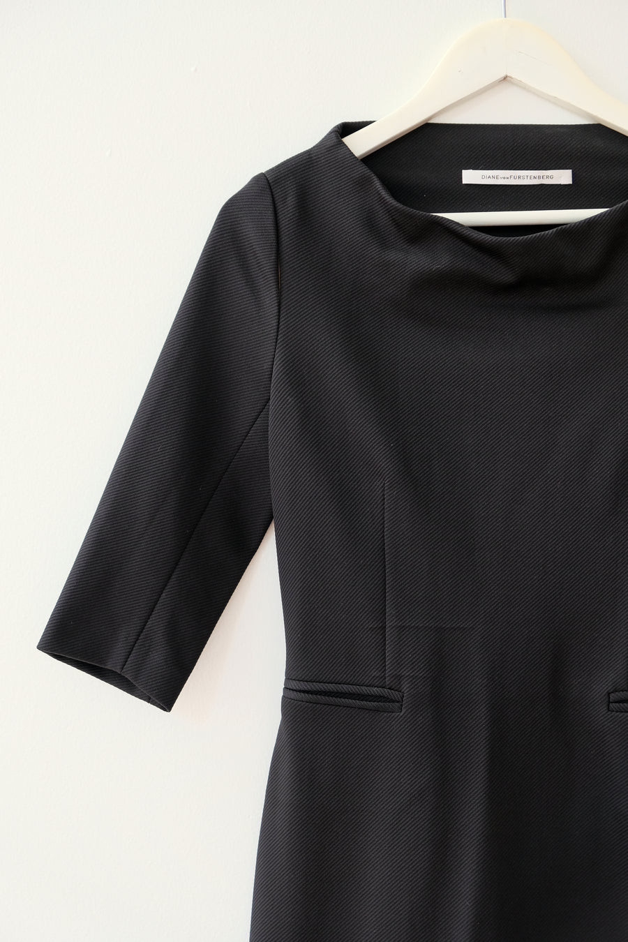 DVF Black Dress, Size 4