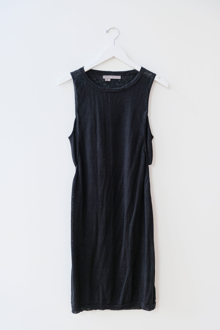360 Cashmere Black Knit Dress, Size Medium