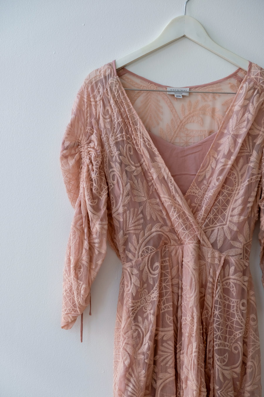 OnceWas Blush Dress, Size AU 2