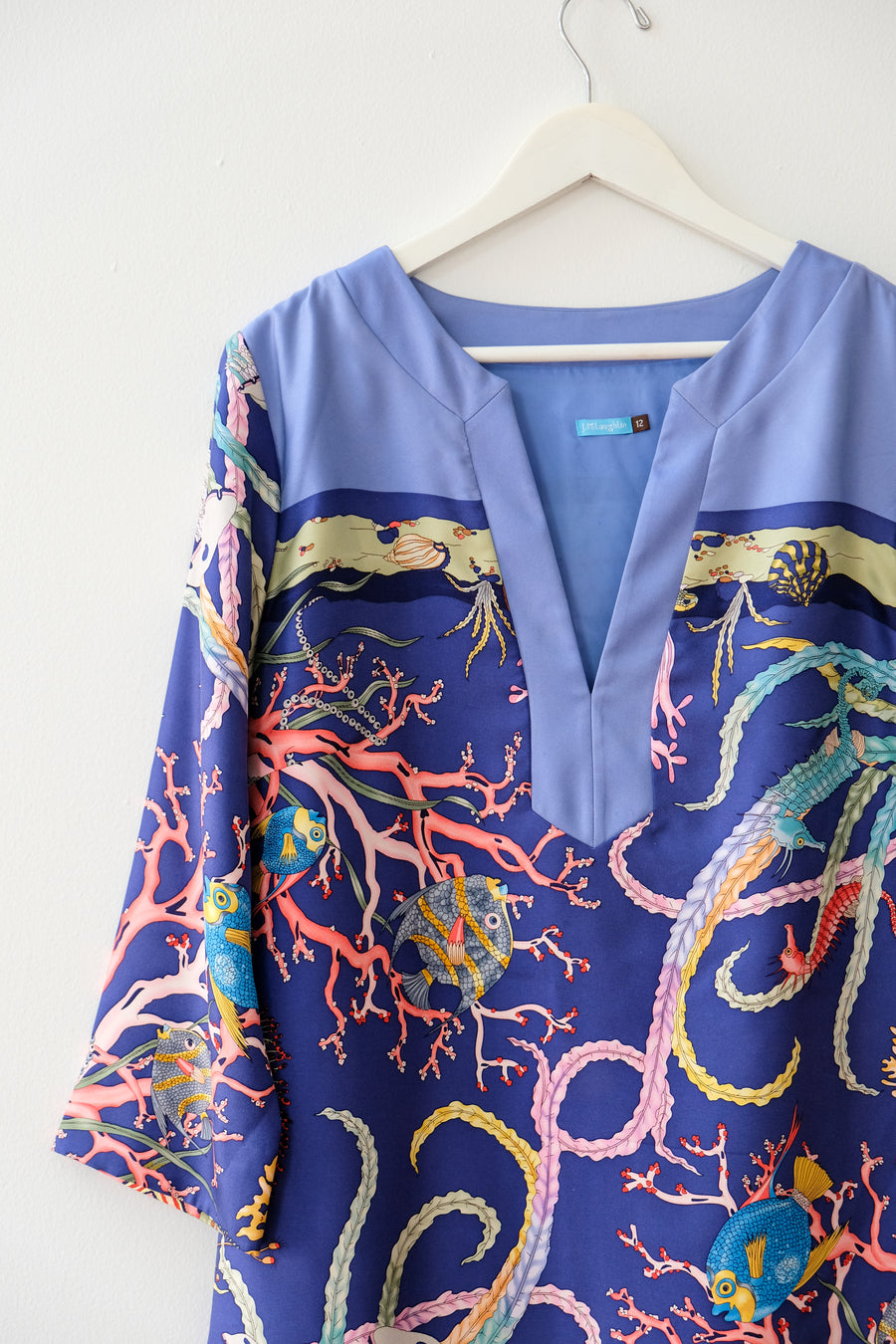 J.McLaughlin Sea Creature Shift Dress, Size 12