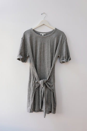 White + Warren Sweatshirt Tie Dress, Size Medium