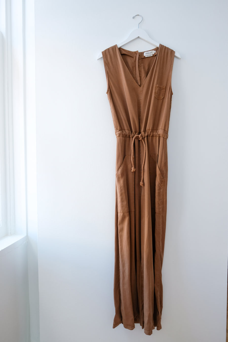Indi + Cold Brown Jumpsuit, Size Medium